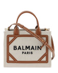 Balmain B-Army Cotton Canvas Tote Bag Cream