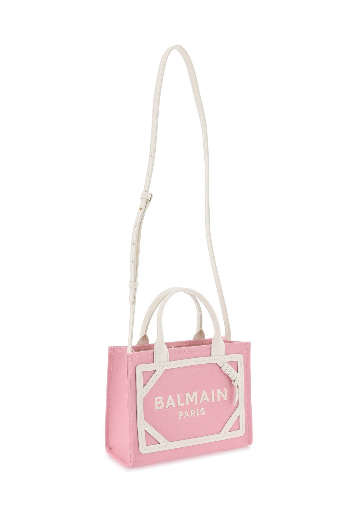 Balmain B-Army Cotton Canvas Tote Bag Pink