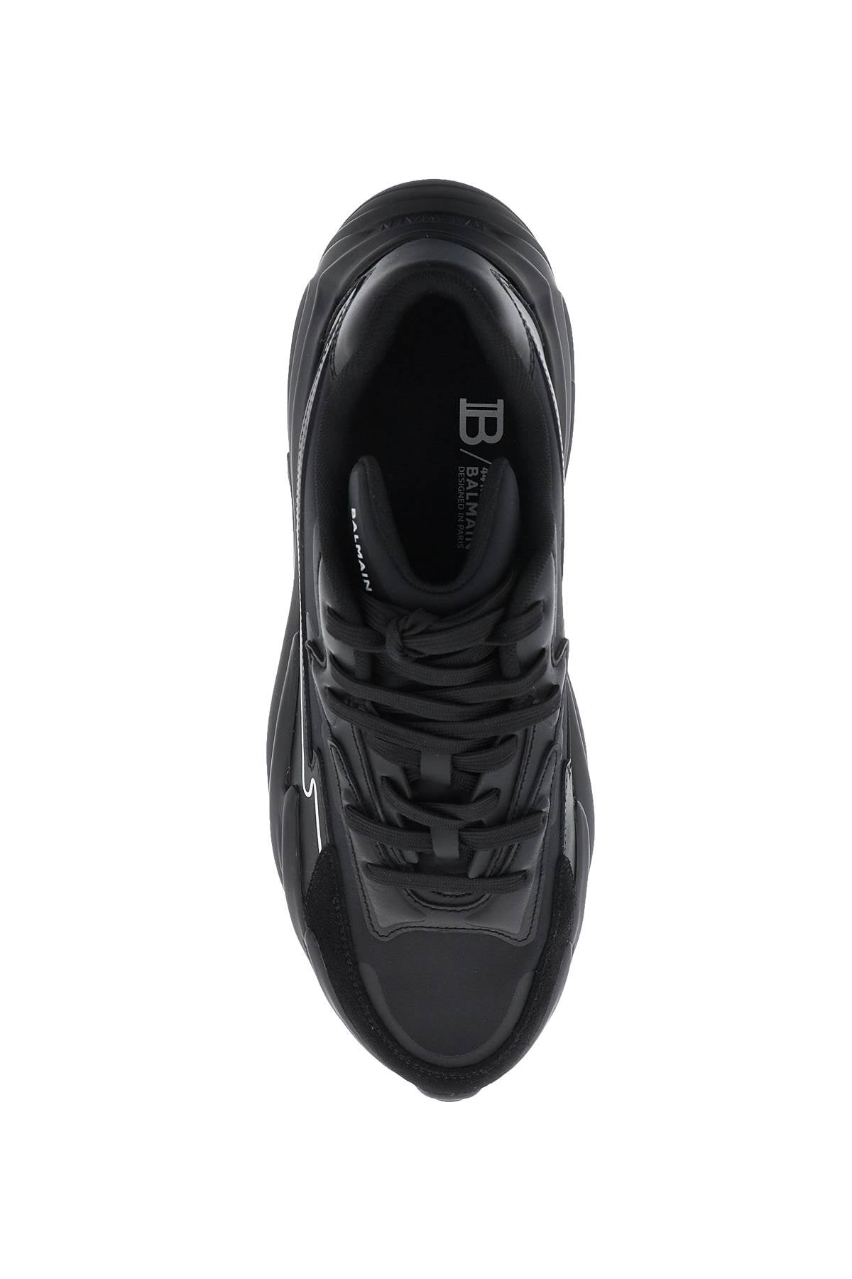 Balmain Low-Top Run-Row Sneakers Black