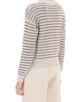 Brunello Cucinelli Dazzling Stripes Cotton Sweater