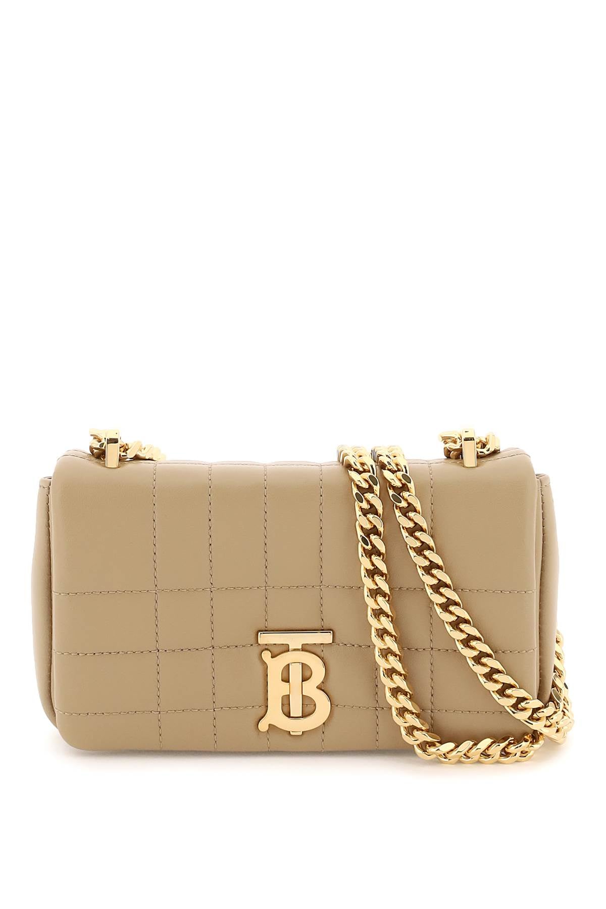 Burberry Quilted Leather Mini &#39;Lola&#39; Bag Beige