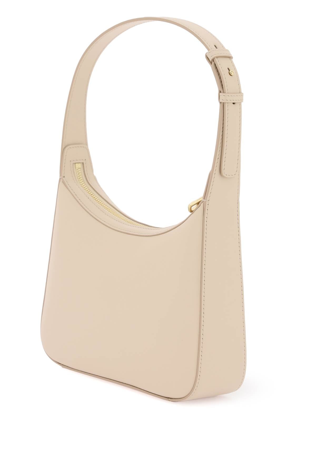 Dolce &amp; Gabbana 3.5 Smooth Leather Shoulder Bag Cream