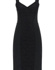 Dolce & Gabbana Bustier Dress With Lace Insert Black