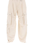 Isabel Marant 'Elore' Cargo Cotton Pants Cream