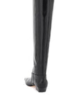 Khaite The Marfa Knee-High Leather Boots Black