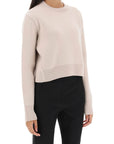 Lanvin Wool And Cashmere Cropped Sweater Beige
