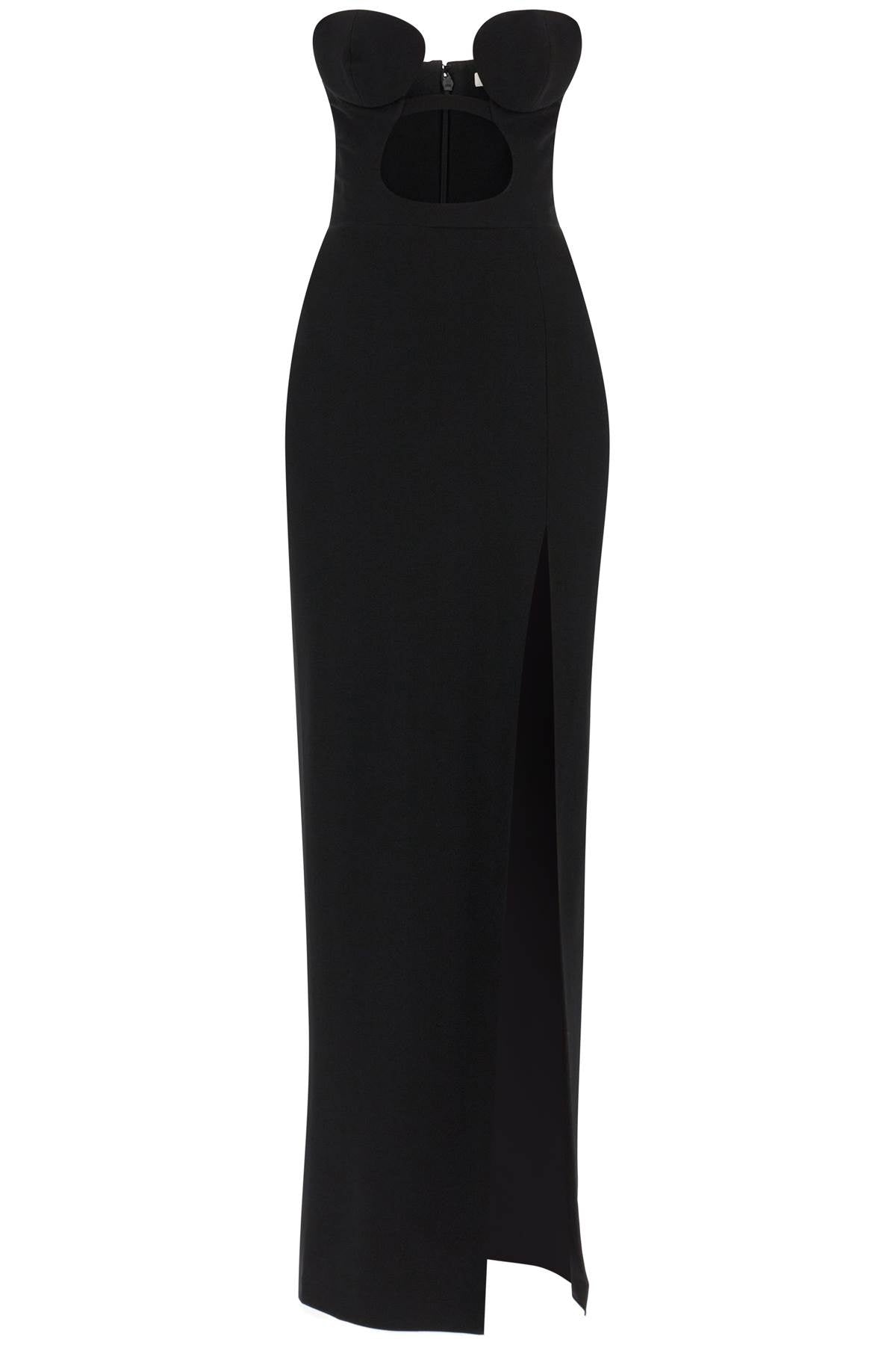 Nensi Dojaka Cut-Out Maxi Bustier Dress Black