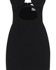 Nensi Dojaka Mini Bustier Dress With Cut-Out Black