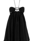 Nensi Dojaka 'Hilma' Cotton Mini Dress Black