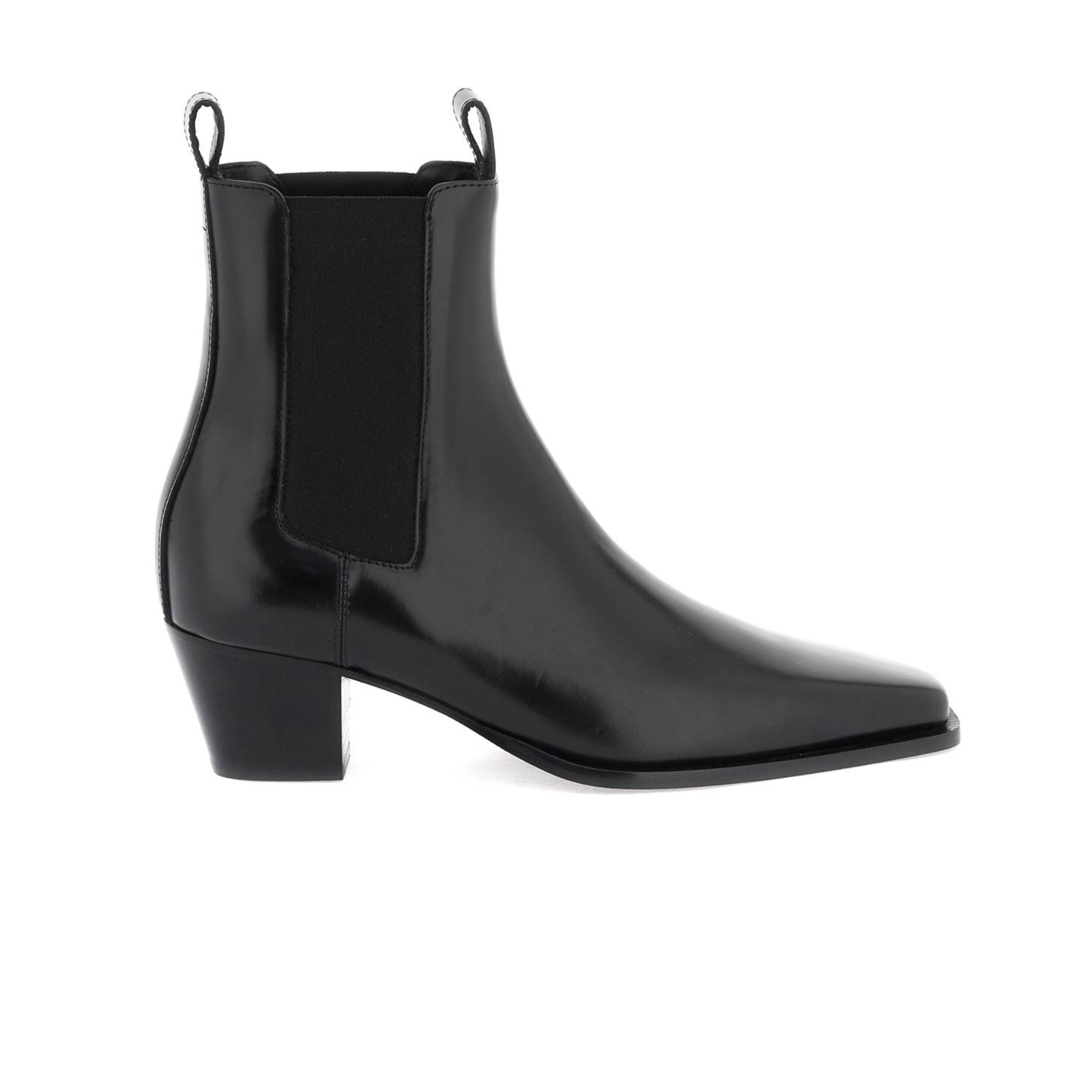 Toteme &#39;The City&#39; 55MM Chelsea Leather Boots Black
