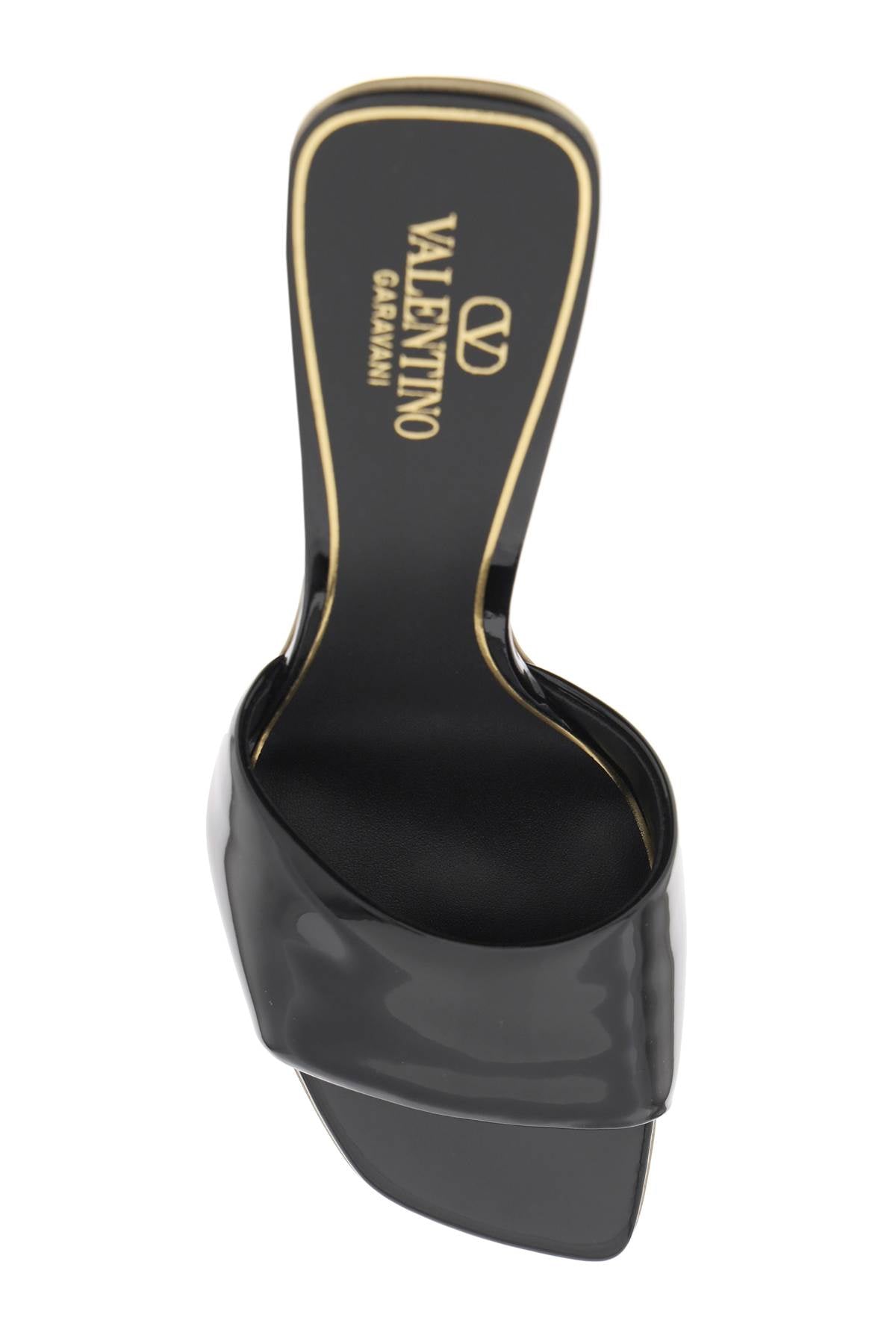 Valentino Garavani Hyper One Stud Patent Leather Sandals