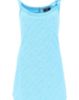 Versace X Dua Lipa La Vacanza Terry-Cloth Mini Dress