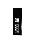 Moschino Logo Lettering Viscose Wool Scarf