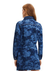 Desigual Short Tropical Denim Dress Blue