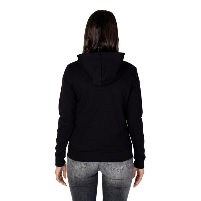 Armani Exchange Zip Up Cotton Sweatshirt Black