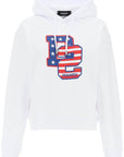 Dsquared2 Cool Fit Hoodie With Graphic Print White