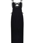 Jacquemus La Robe Ruban Cut Out Long Dress Black
