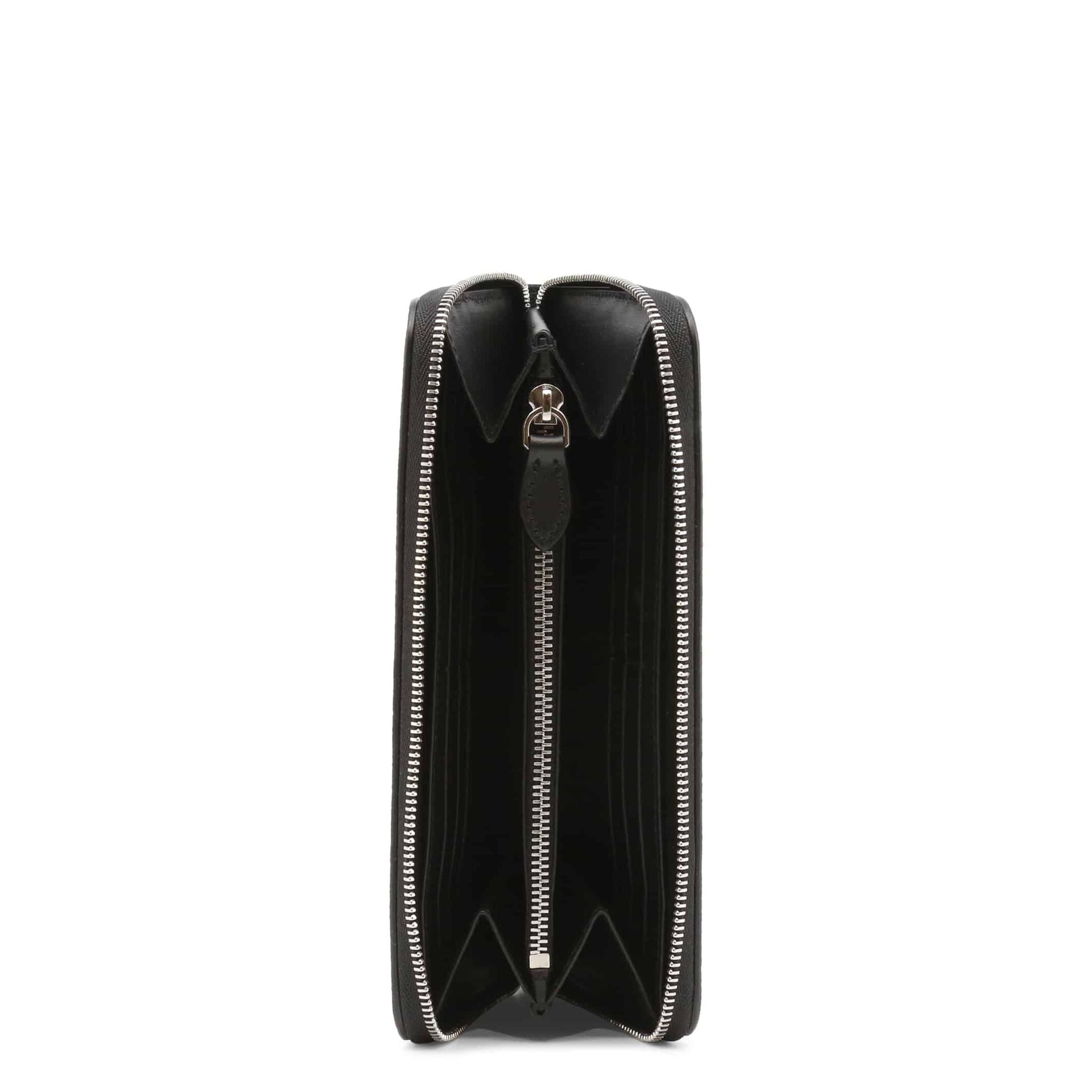 Burberry Zip Around Leather Wallet Black